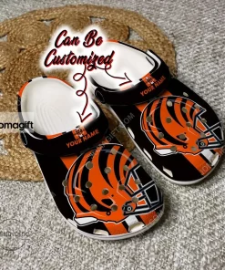 Custom Cincinnati Bengals Team Helmets Crocs Clog Shoes 1