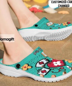 Custom Clogs Shoes With Symbols Nurse