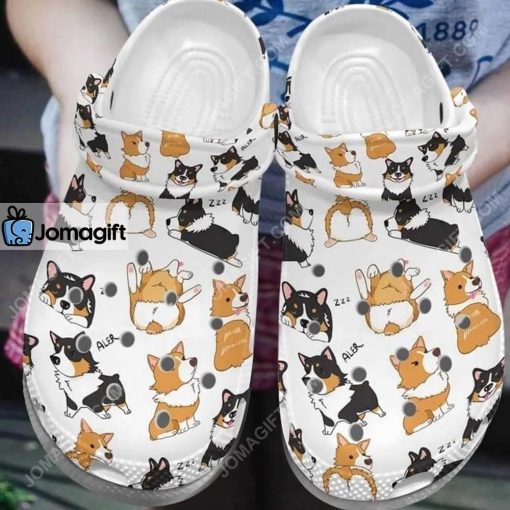 Custom Corgi Dog Cute Crocs Clog Shoes