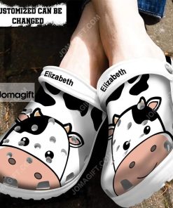 Custom Cow Face Print Clogs Shoes