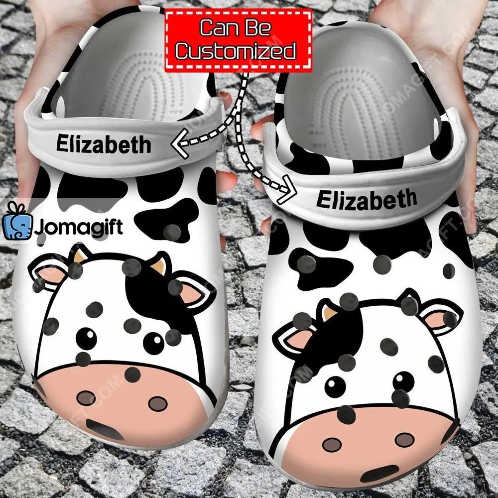 Custom Cow Face Print Clogs Shoes - Jomagift