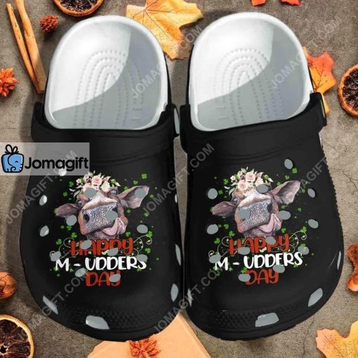 Custom Cow Funny Happy Mudders Day Crocs Clog Shoes