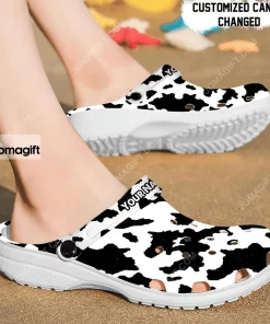 Custom Cow Pattern New Crocs Clog Shoes 1