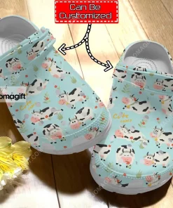 Custom Cow Print Cute Cow Pattern Crocs Clog Shoes