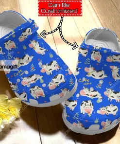 Custom Cow Print Cute Cow Pattern Crocs Clog Shoes 3