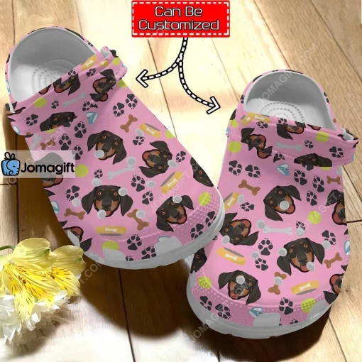 Custom Cute Dachshund Pattern Crocs Clog Shoes