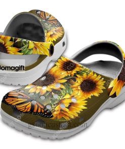 Custom Cute Sunflower Crocs Clog Shoes 1