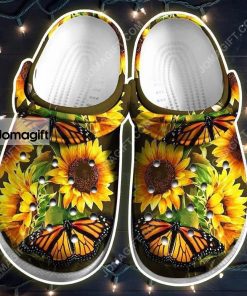 Custom Cute Sunflower Crocs Clog Shoes 2