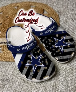 Custom Dallas Cowboys American Flag Crocs Clog Shoes 1