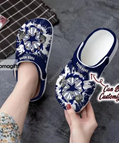 Custom Dallas Cowboys Hands Ripping Light Crocs Clog Shoes