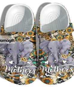 Custom Elephant Mom Sunflower Leopard Crocs Clog Shoes
