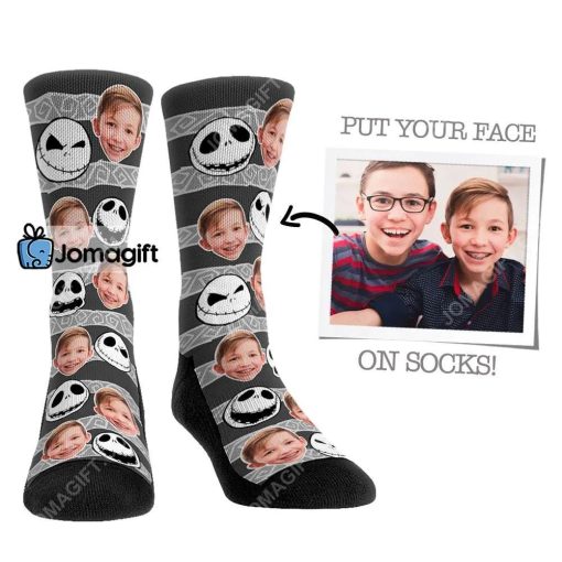 Custom Face Socks The Nightmare Before Christmas Jack Skellington Socks