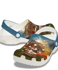 Custom Free Hippie Bus Vector Crocs Clog Shoes