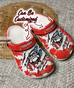 Custom GBulldogs Ripped American Flag Crocs Clog Shoes 2