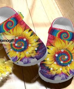 Custom Hippie Cute Sunflower Crocs Clog Shoes