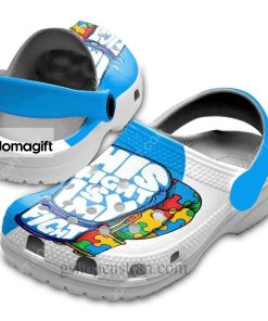 Custom His Fight Is My Fight – Autism Awareness Crocs Clog Shoes 1