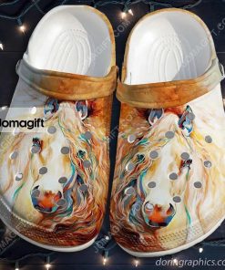 Custom Horses Girl – Flower Beach Crocs Clog Shoes