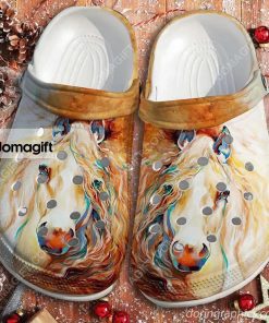 Custom Horses Girl – Flower Beach Crocs Clog Shoes