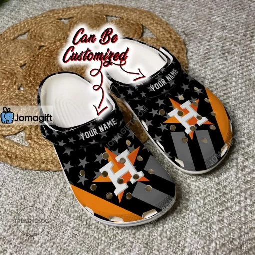 Custom Houston Astros Star Flag Crocs Clog Shoes