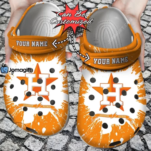 Custom Houston Astros Team Crocs Clog Shoes