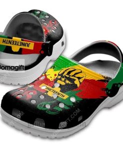 Custom Juneteenth Right Hand Africa – 1865 Crocs Clog Shoes