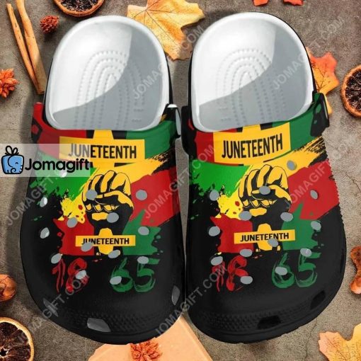 Custom Juneteenth Right Hand Africa – 1865 Crocs Clog Shoes