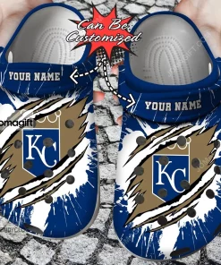 [Stylish] Custom Name Kansas City Royals Crocs Shoes Gift
