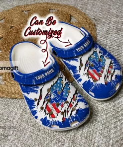 Custom Kentucky Wildcats Ripped American Flag Crocs Clog Shoes 2
