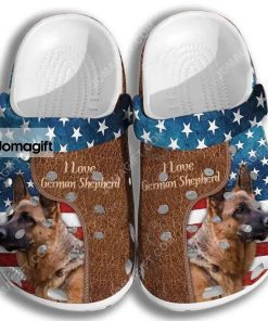 Custom Love Labrador – 4Th Of July America Flag Crocs Clog Shoes 2