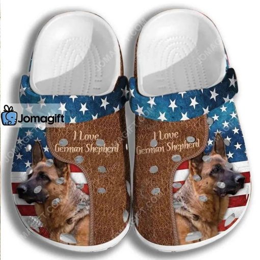 Custom Love Labrador – 4Th Of July America Flag Crocs Clog Shoes