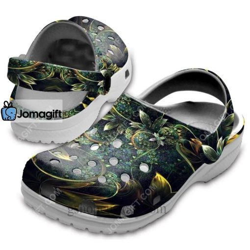 Custom Magical Flower Mystery Hippie Crocs Clog Shoes