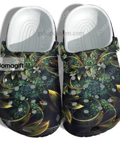Custom Magical Flower Mystery Hippie Crocs Clog Shoes 2
