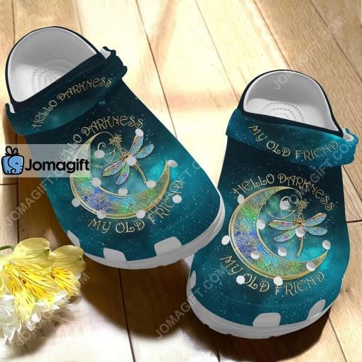 Custom Magical Moon Dragonfly – Hello Darkness Crocs Clog Shoes