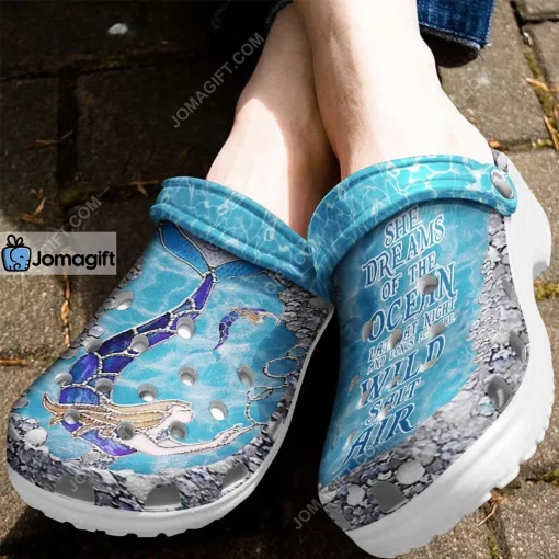 Custom Mermaid She Dream Of The Ocean Crocs Clog Shoes