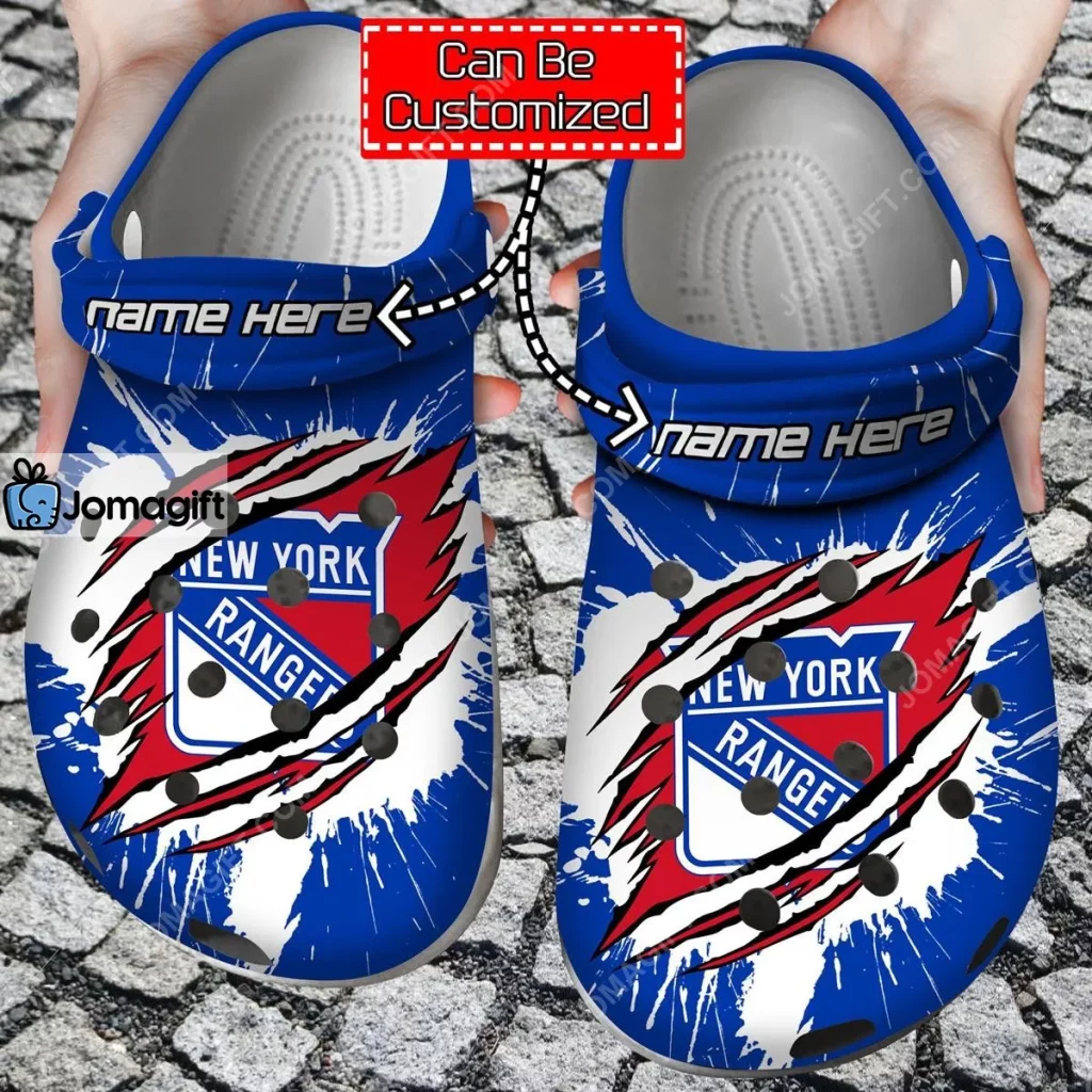 Toronto Maple Leafs Ripped American Flag Crocs Clog Shoes - Jomagift