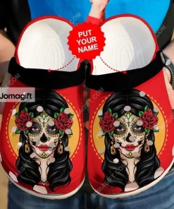 Custom Name Skull Skull Girl Crocs Shoes