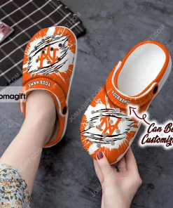 Custom New York Mets Ripped Claw Crocs Clog Shoes
