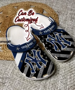 Custom New York Yankees American Flag Crocs Clog Shoes 1