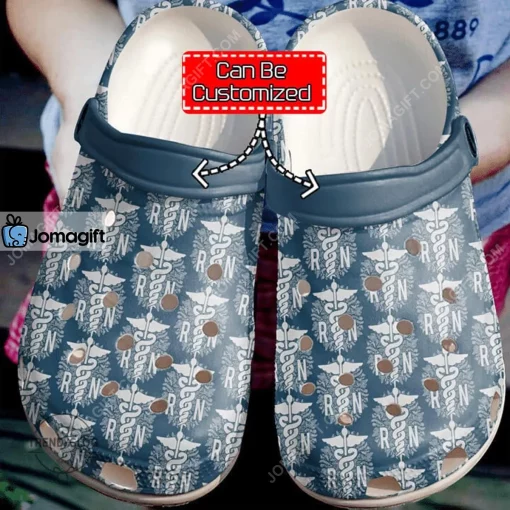 Custom Nurse Beach Registered Pattern Crocs Clog Shoes