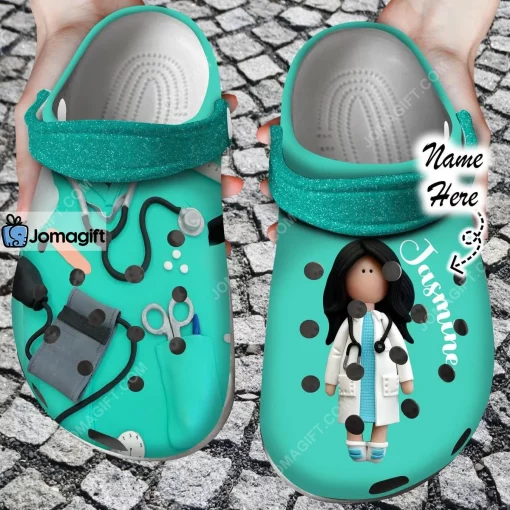 Custom Nurse Girl Crocs Clog Shoes