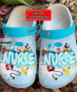 Custom Nurse In Colors Crocs Clog Shoes 1