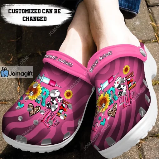 Custom Nurse Life Crocs Clog Shoes