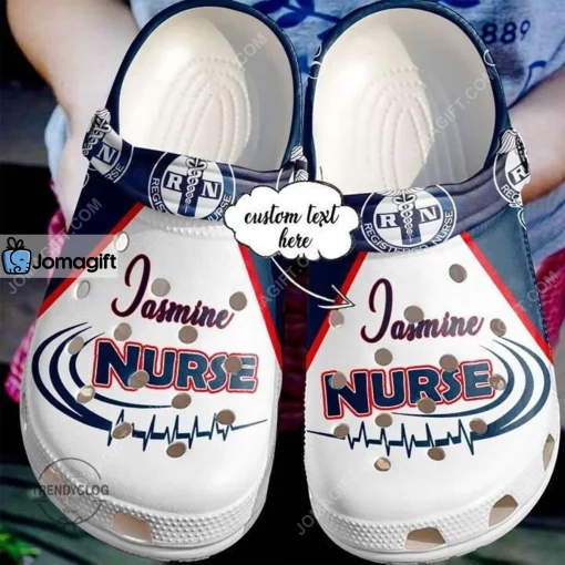 Custom Nurse Love Nurse Rn Name Doctor Best Gift For Registered Ideas Symbol Crocs Clog Shoes