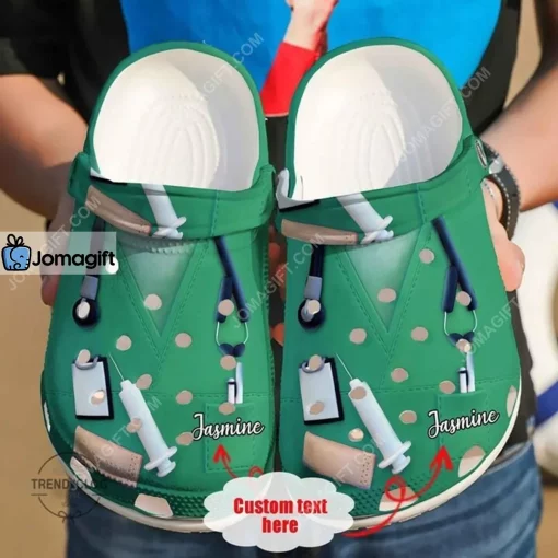 Custom Nurse Pride Crocs Clog Shoes