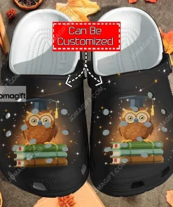 Custom Owl Book Lover Girl Love Book Crocs Clog Shoes 1