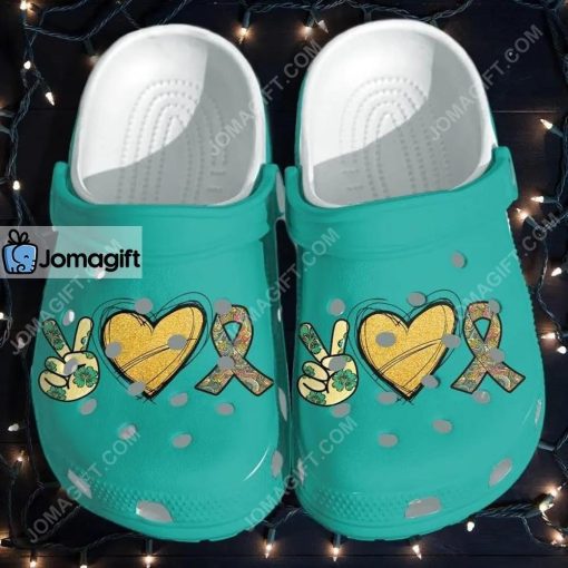 Custom Peace Hippie Love Crocs Clog Shoes