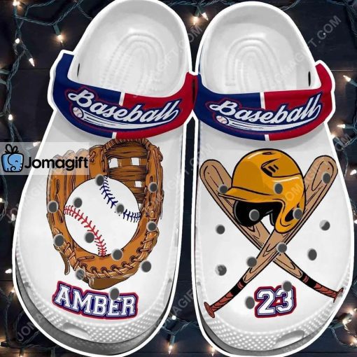 Custom Player Baseball Equipment Crocs Clog Shoes