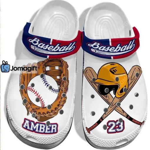 Custom Player Baseball Equipment Crocs Clog Shoes