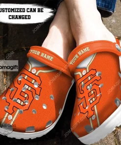 Custom San Francisco Giants Baseball Jersey Style Crocs Clog Shoes 1