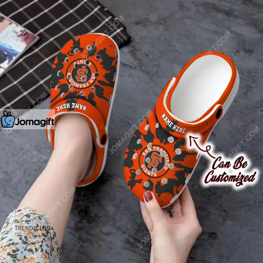 Custom San Francisco Giants Color Splash Crocs Clog Shoes 1